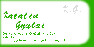 katalin gyulai business card